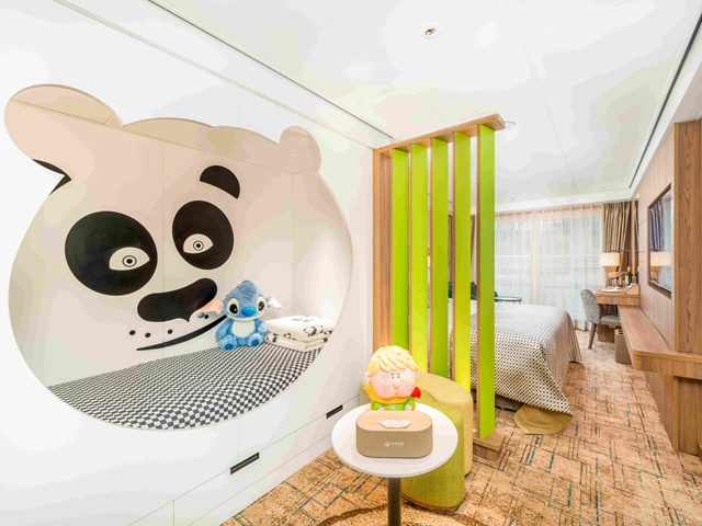 长江三峡世纪远航号游轮Panda家庭主题客房
